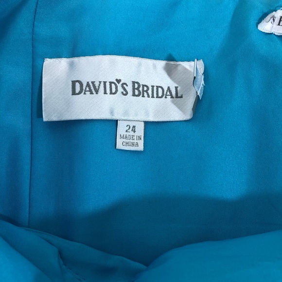 Blue David’s Bridal Strapless Dress - Picture 2 of 6